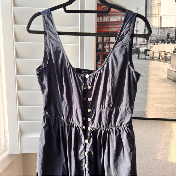 J. Crew. Size 6.  Midnight Blue Maxi with Button Detail - Picture 4 of 13